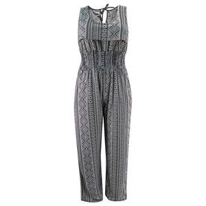 Pink Aztec Tribal Print Summer Jumpsuit